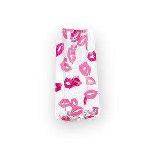 new 20 Smooches Pink Lips Print Kiss Cello Bags ᨎ Food Grade Cellophane 3“x 7.5“